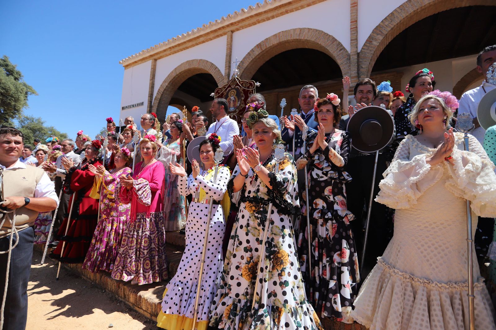 Imágenes de la presentación de las hermandades filiales ante la Virgen de Montemayor