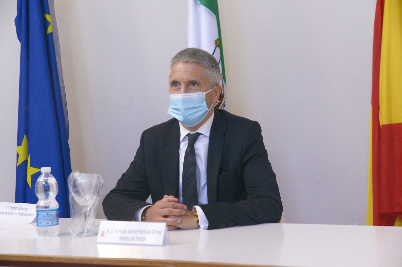 Fotos de la visita del Ministro del Interior a La Linea