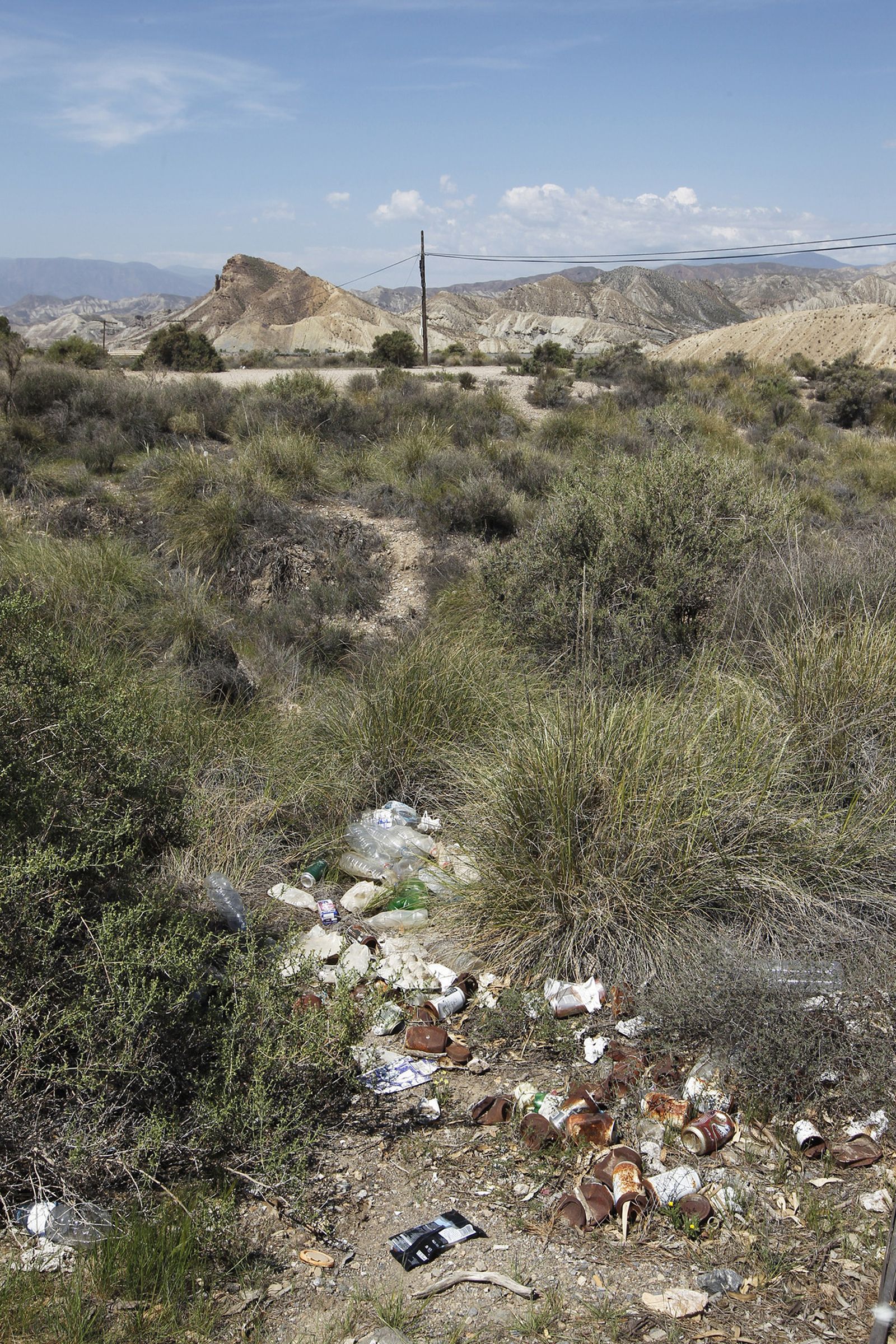 Fotogalería basura en el Desierto de Tabernas