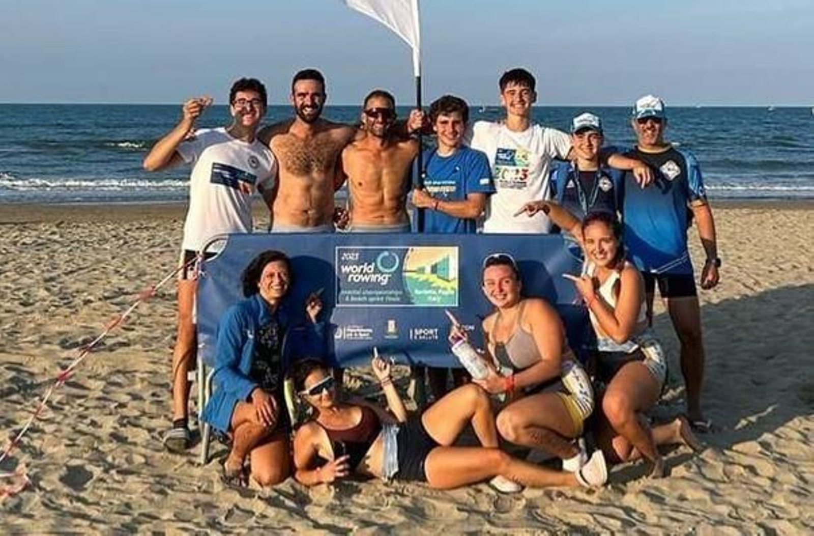 La representación del Marítimo Linense en Italia