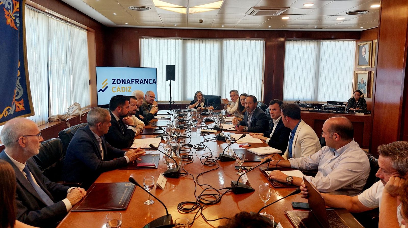 Pleno de la Zona Franca de Cádiz con los nuevos vocales.