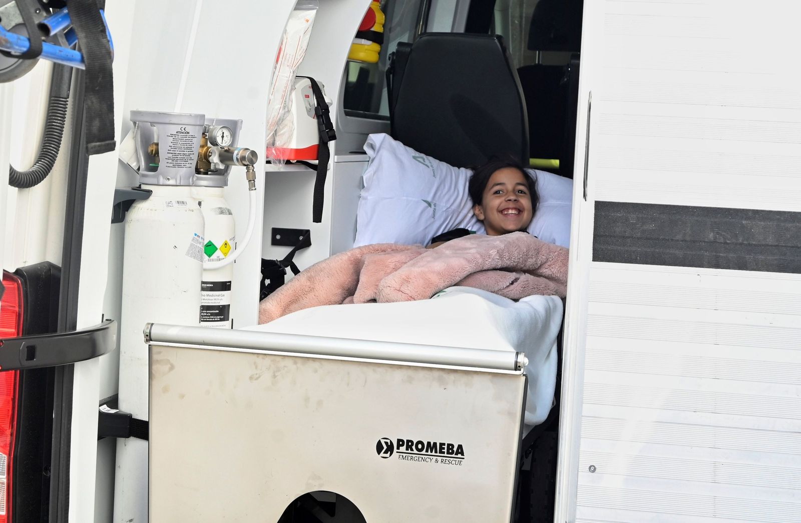 Salida niños heridos accidente Adamuz