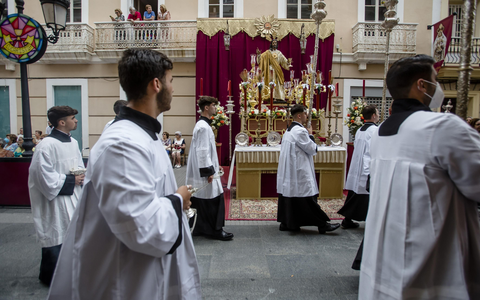Las imágenes de la procesión del Corpus
