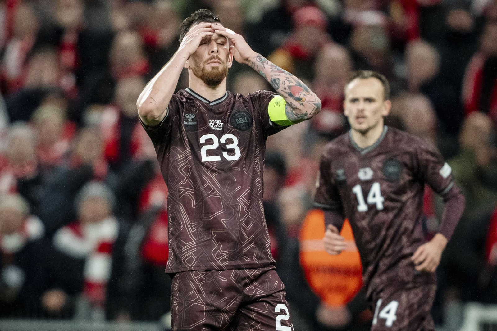 Las fotos del Dinamarca - España