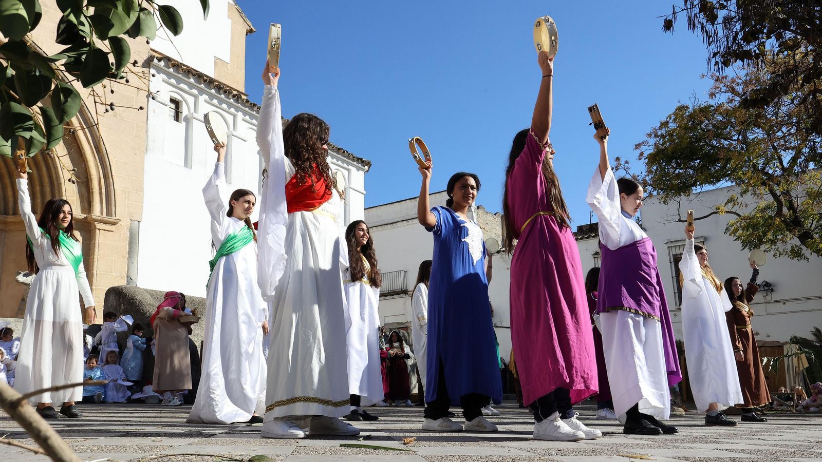 Imágenes del Belén Viviente de la plaza San Lucas en Jerez