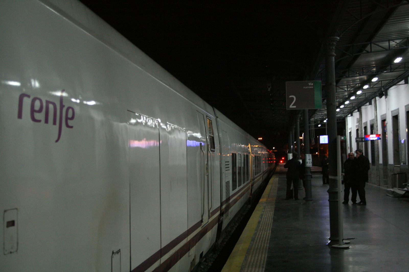 Viaje de vuelta del Talgo Madrid-Granada