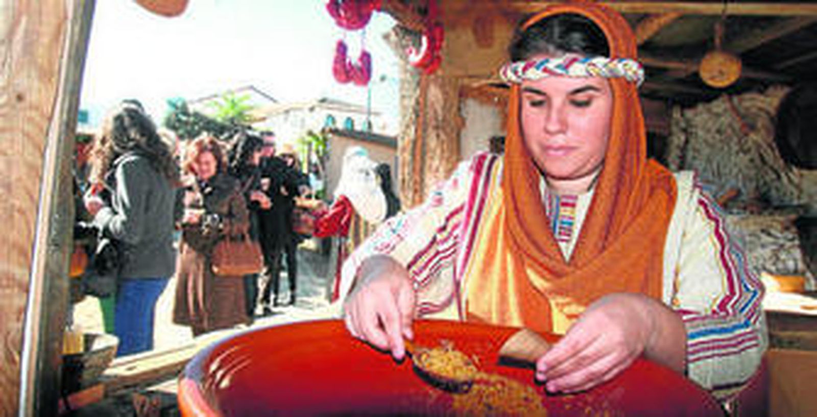 Distintas escenas del Belén Viviente de Corrales.