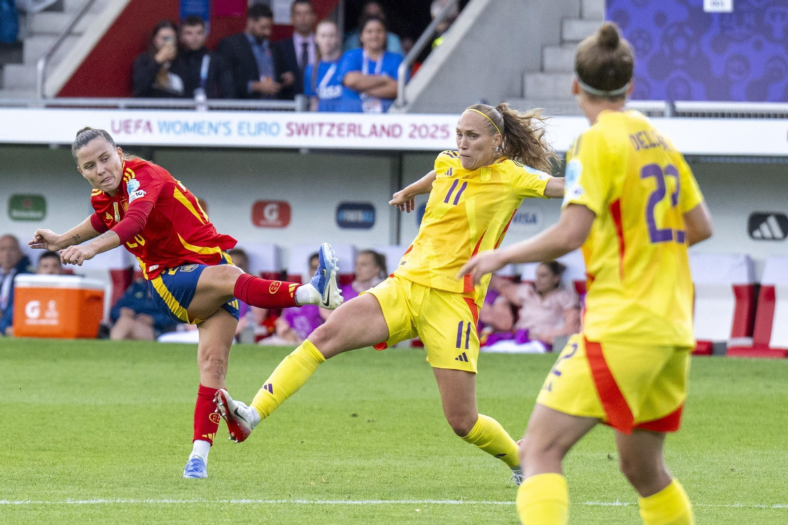 Las fotos de la goleada de España sobre Bélgica en la Eurocopa femenina
