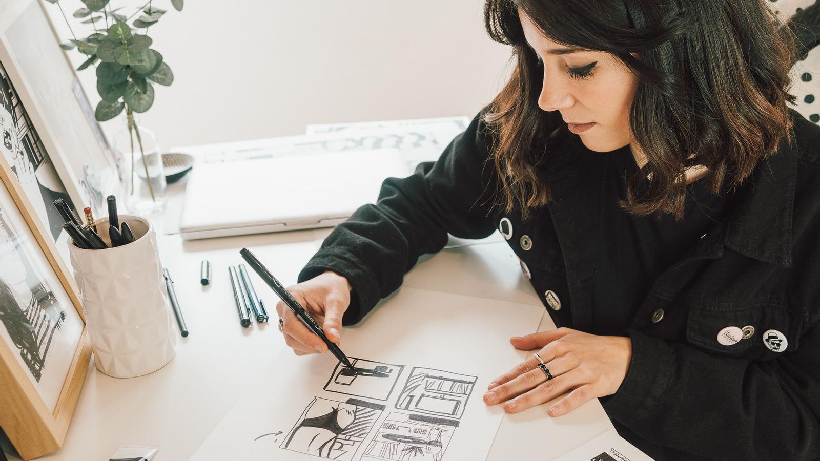 La dibujante Ana Müshell (Jerez de la Frontera, 1989), afincada en Granada, en una imagen reciente.