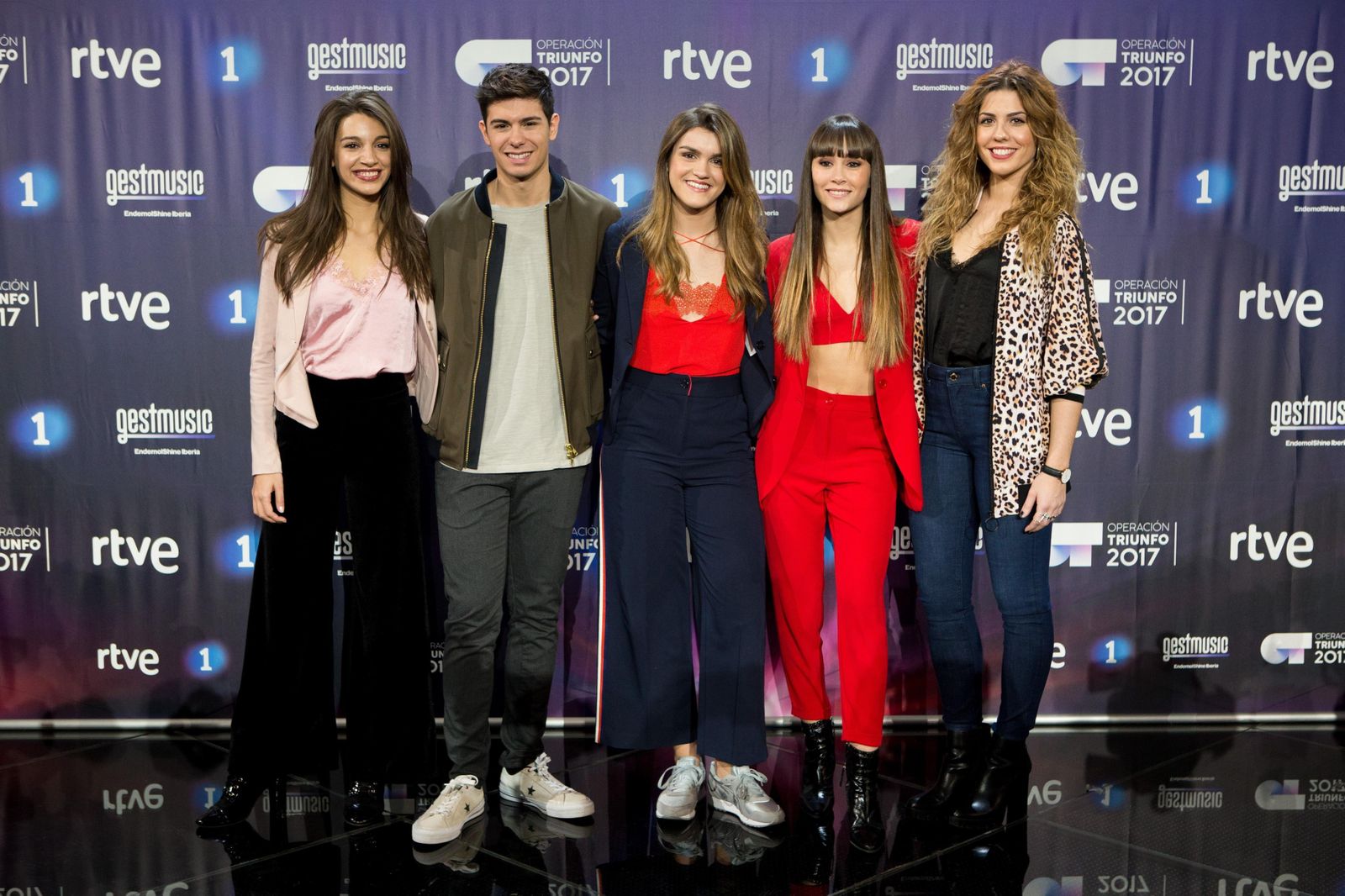 Ana Guerra, Alfred, Amaia, Aitana y Miriam.