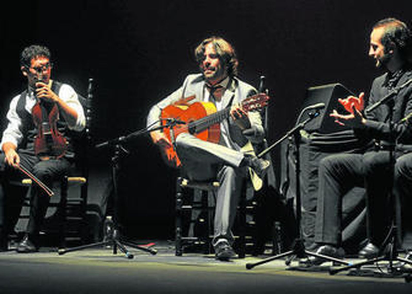 Daniel Casares y sus acompañantes, en el concierto del pasado domingo.