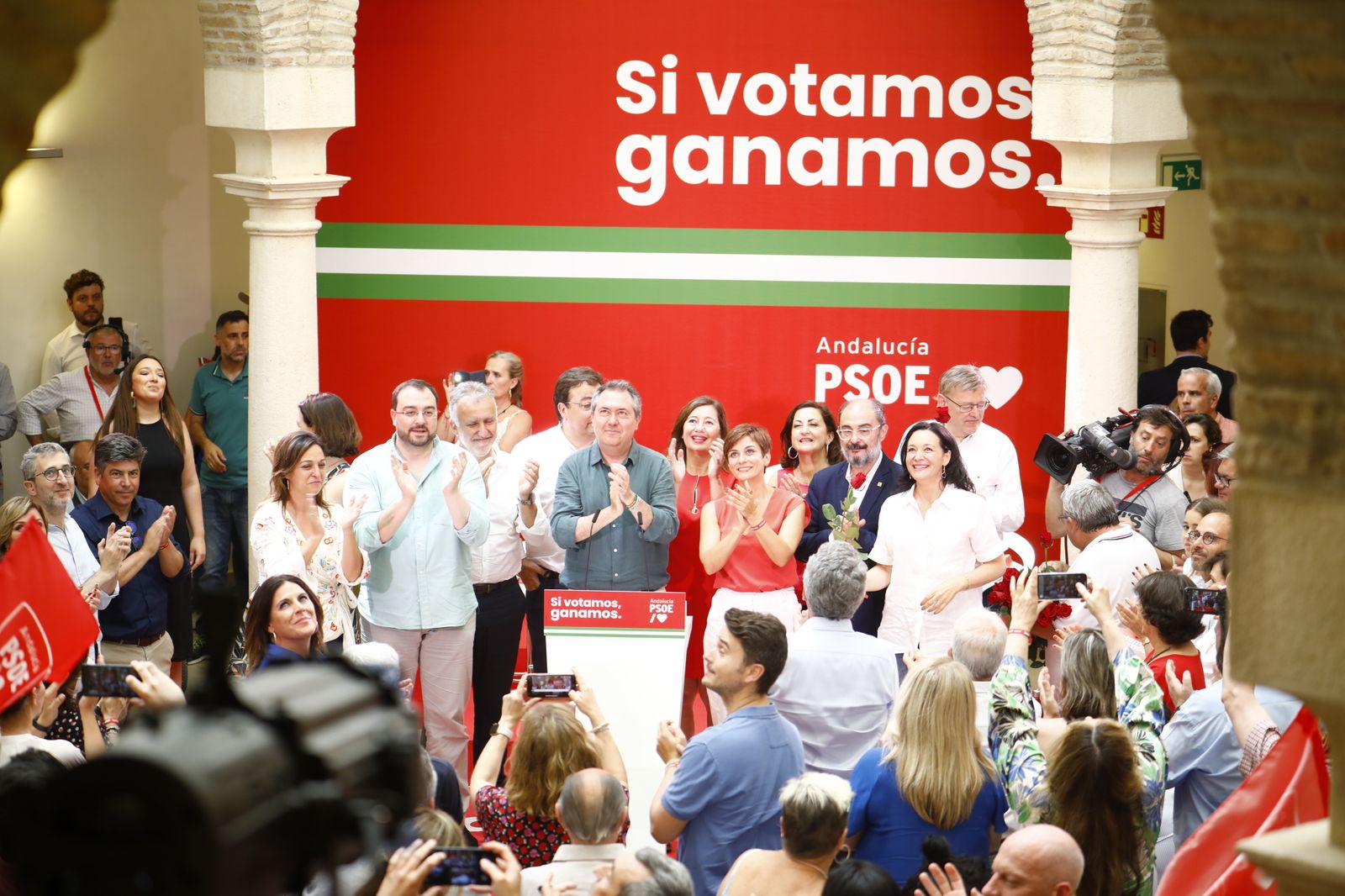 Elecciones Andalucía: La visita de los barones del PSOE en Córdoba, en imágenes