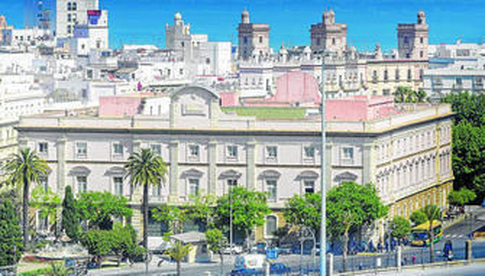 Imagen del Palacio de la Diputación Provincial, que fuera en su día sede de la Casa de Contratación.