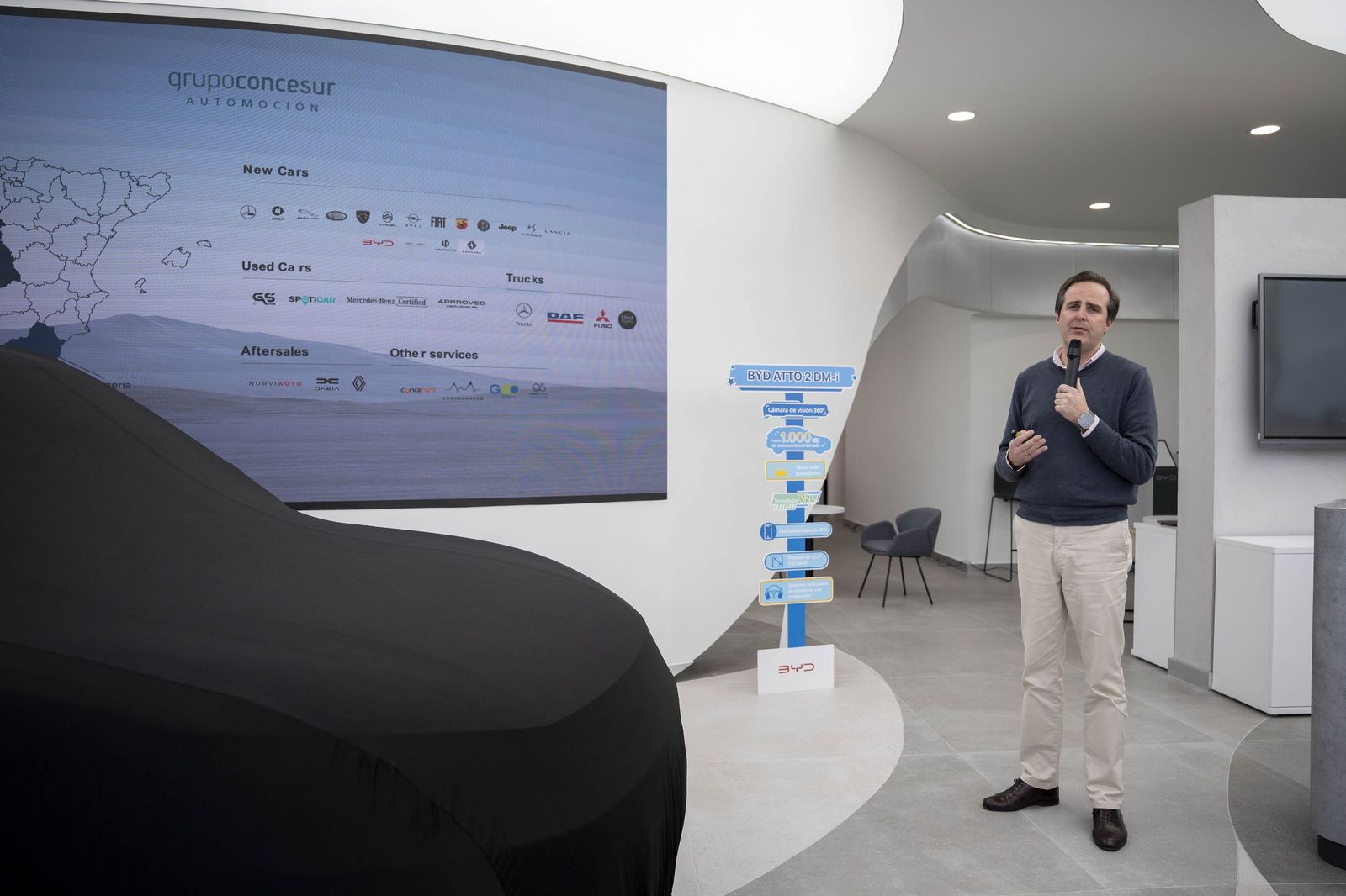 Presentación del nuevo BYD Atto, el coche eléctrico en imágenes