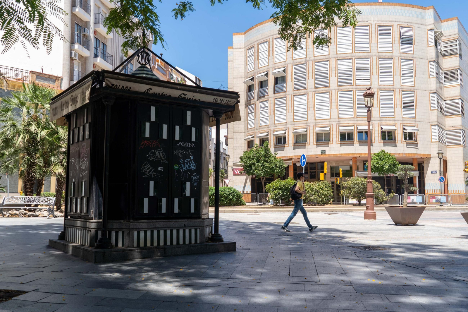 La Plaza Quintero Báez, espacio peatonal, arbolado y punto de encuentro urbano.