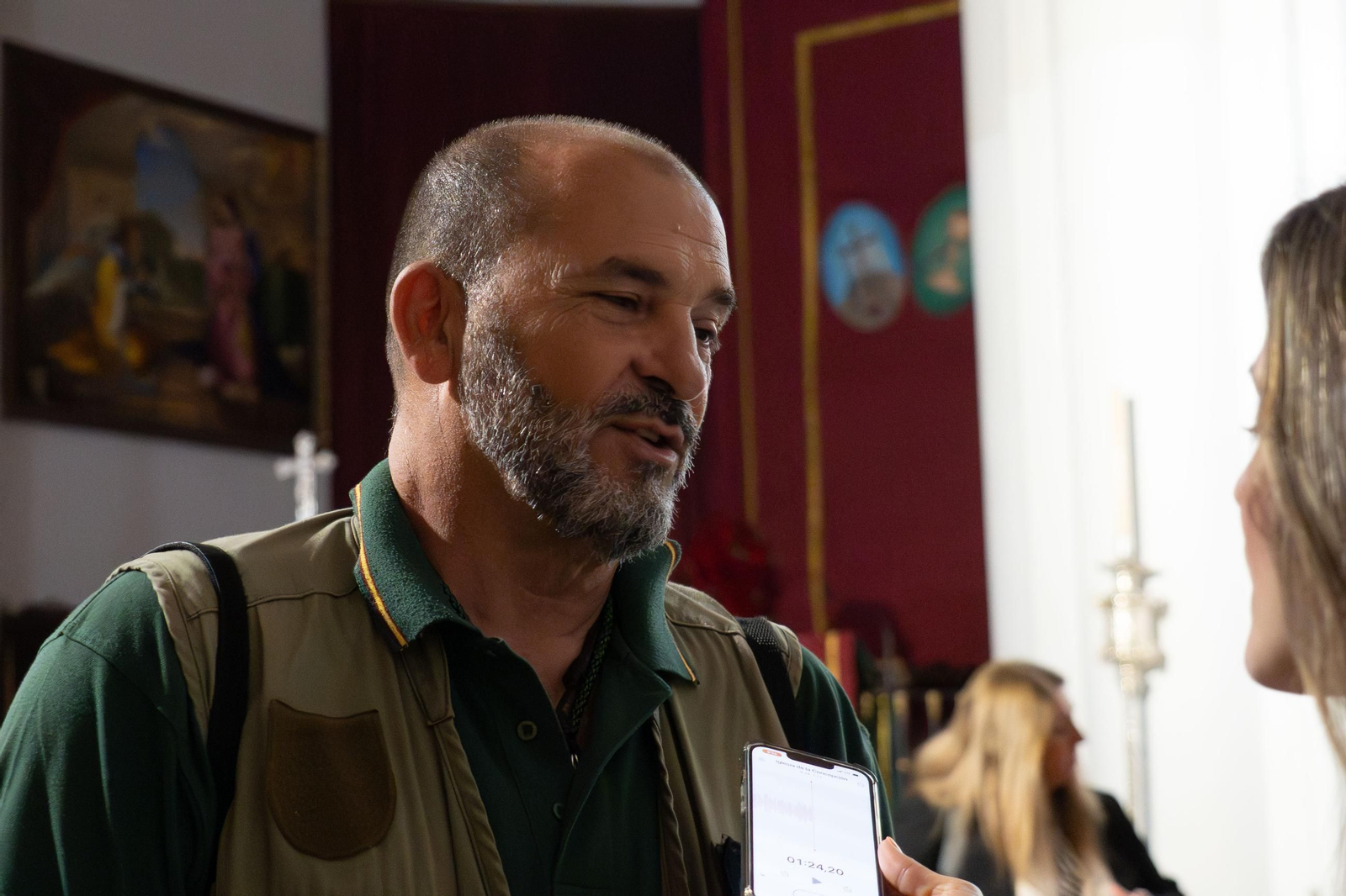 Imágenes de la llegada de los Caballeros Legionarios a la Iglesia de la Concepción