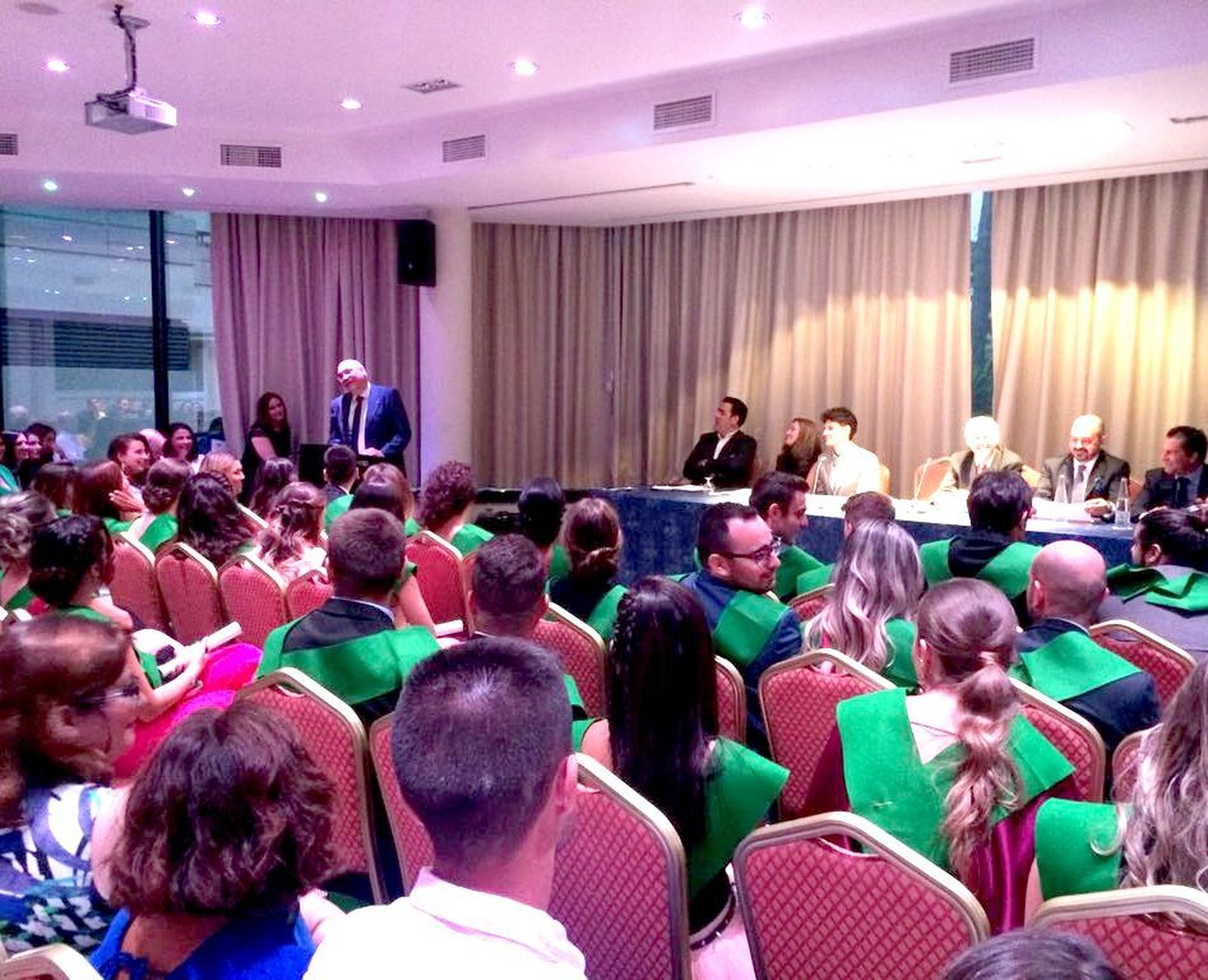 Un momento del acto de graduación.