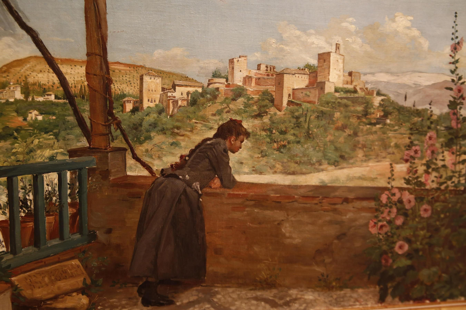 Una de las pinturas de Gómez-Moreno expuestas en la muestra 'Arte y pensamiento'.