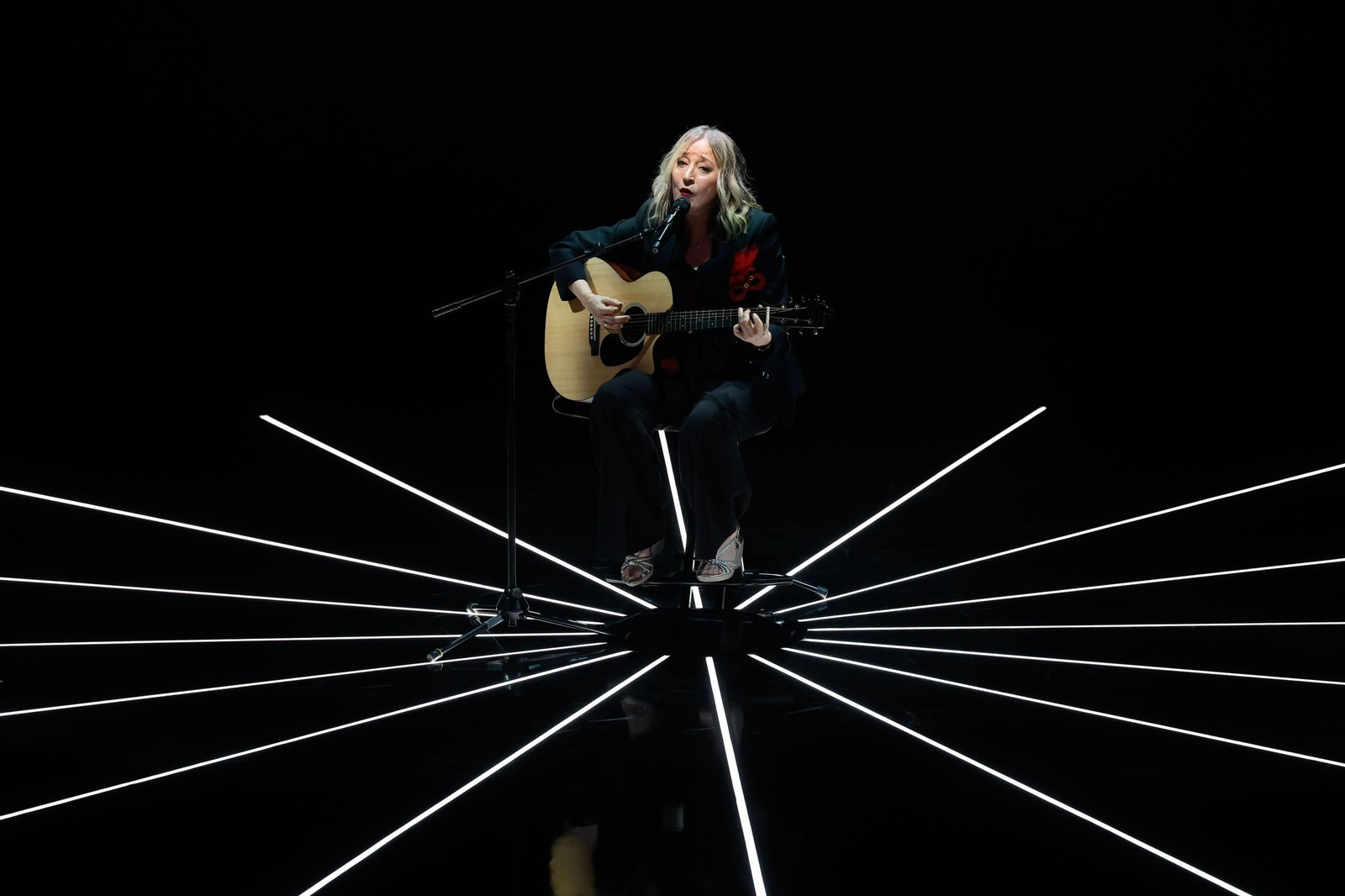 Aurora Beltrán, durante una actuación.