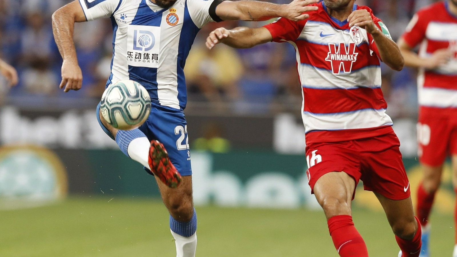 Una imagen del partido ante el Espanyol