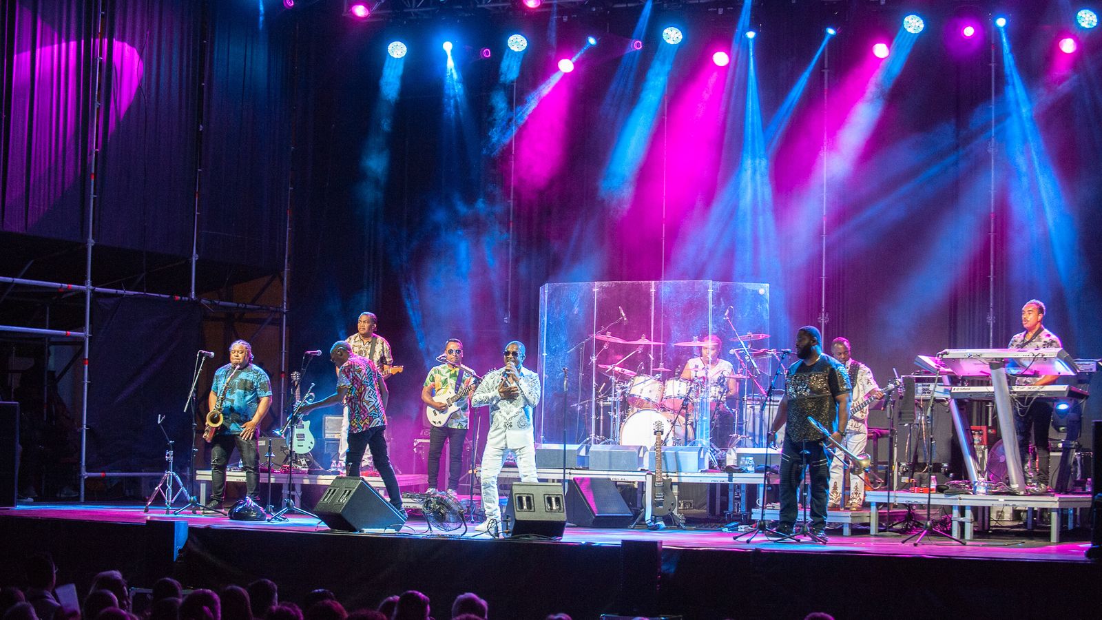 Un momento de la actuación de Kool & The Gang en el Tío  Pepe  Festival.
