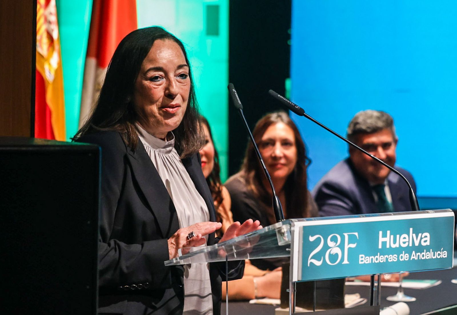 Fotografías del acto de entrega de las Banderas de Andalucía con motivo del 28F