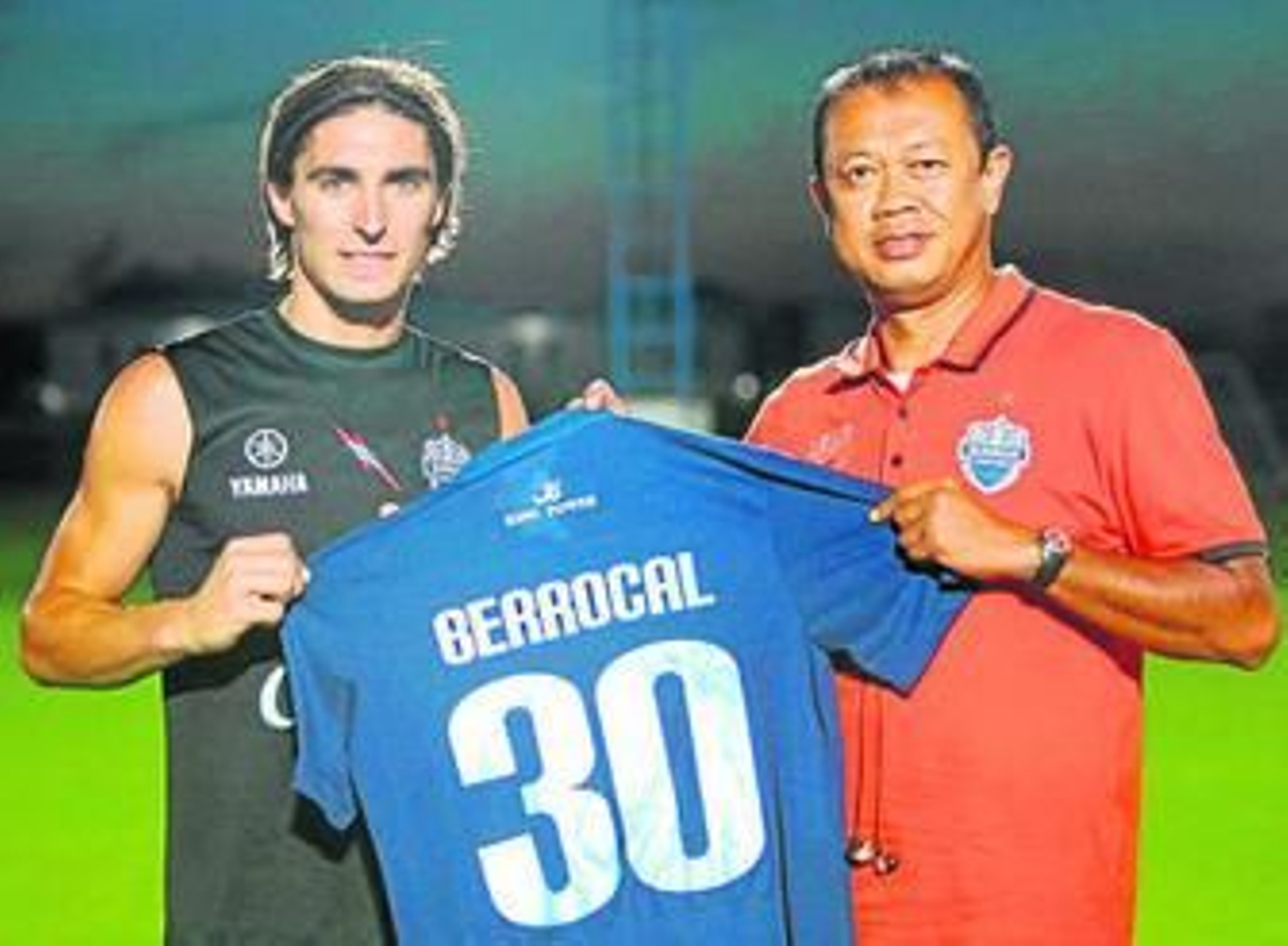 El cordobés Berrocal, el día de su presentación como jugador del Buriram.