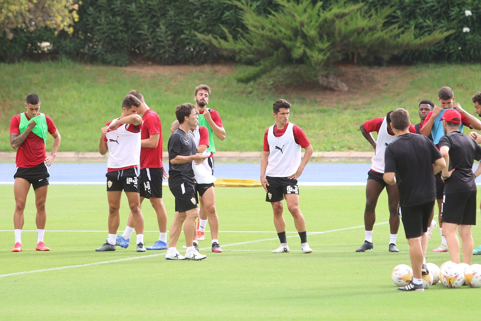 Fotogalería del entrenamiento de la UD Almería del miércoles 11 de agosto