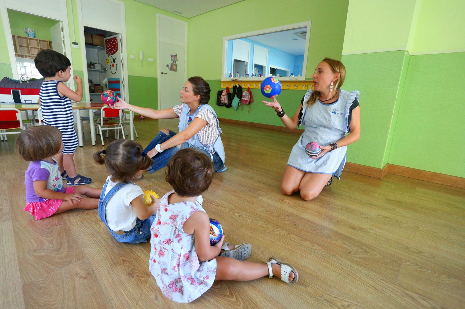 Niños en una guardería.