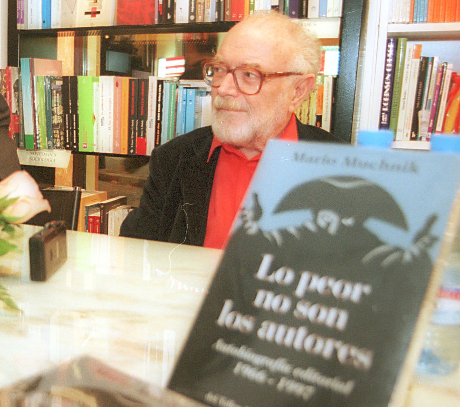 Mario Muchnik, cuando presentó 'Lo peor no son los autores'