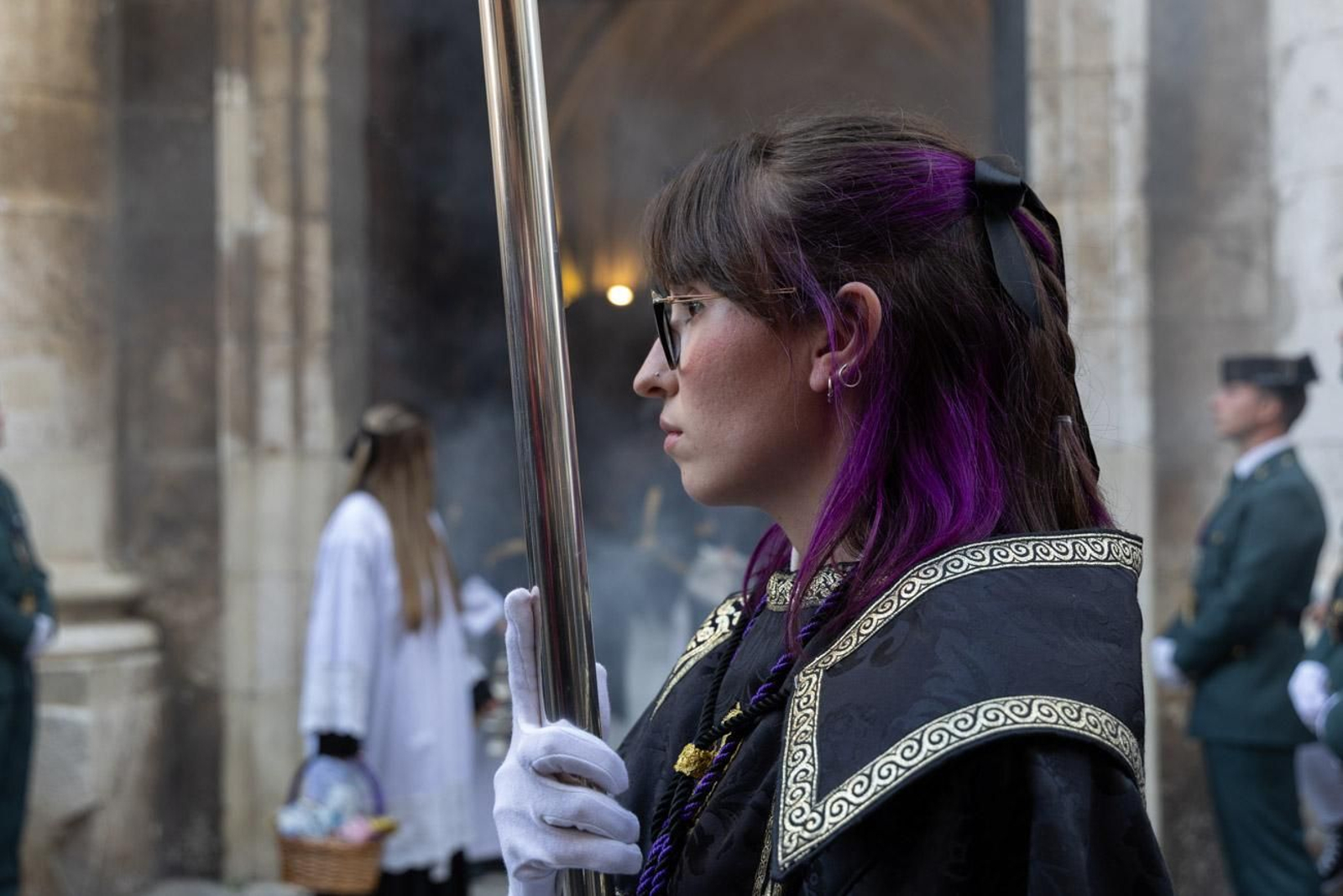 Las cofradías de la Vera Cruz, Expiración y Gran Poder lucen sus cortejos en la calle