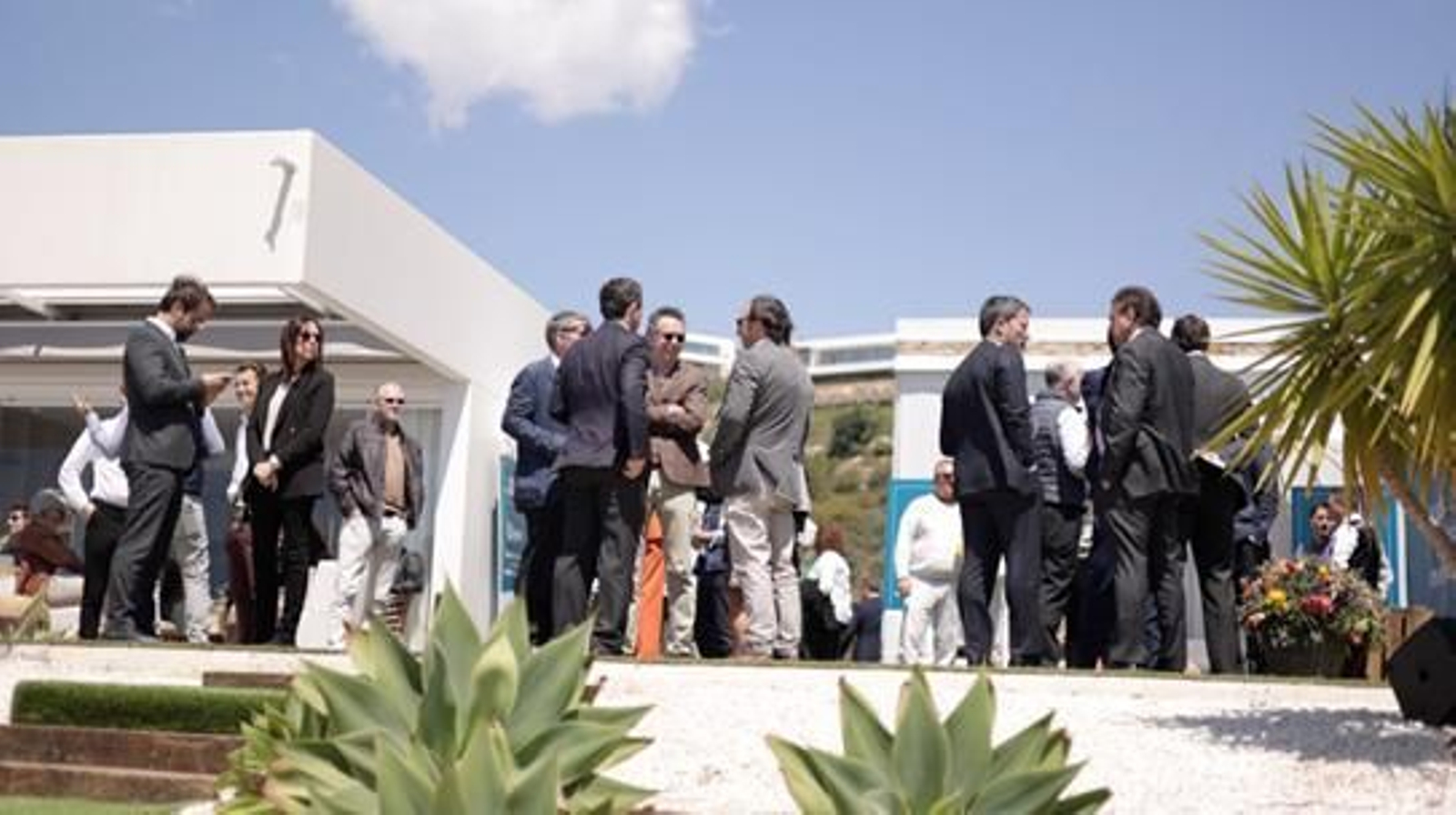 El acto de presentación del proyecto inmobiliario.