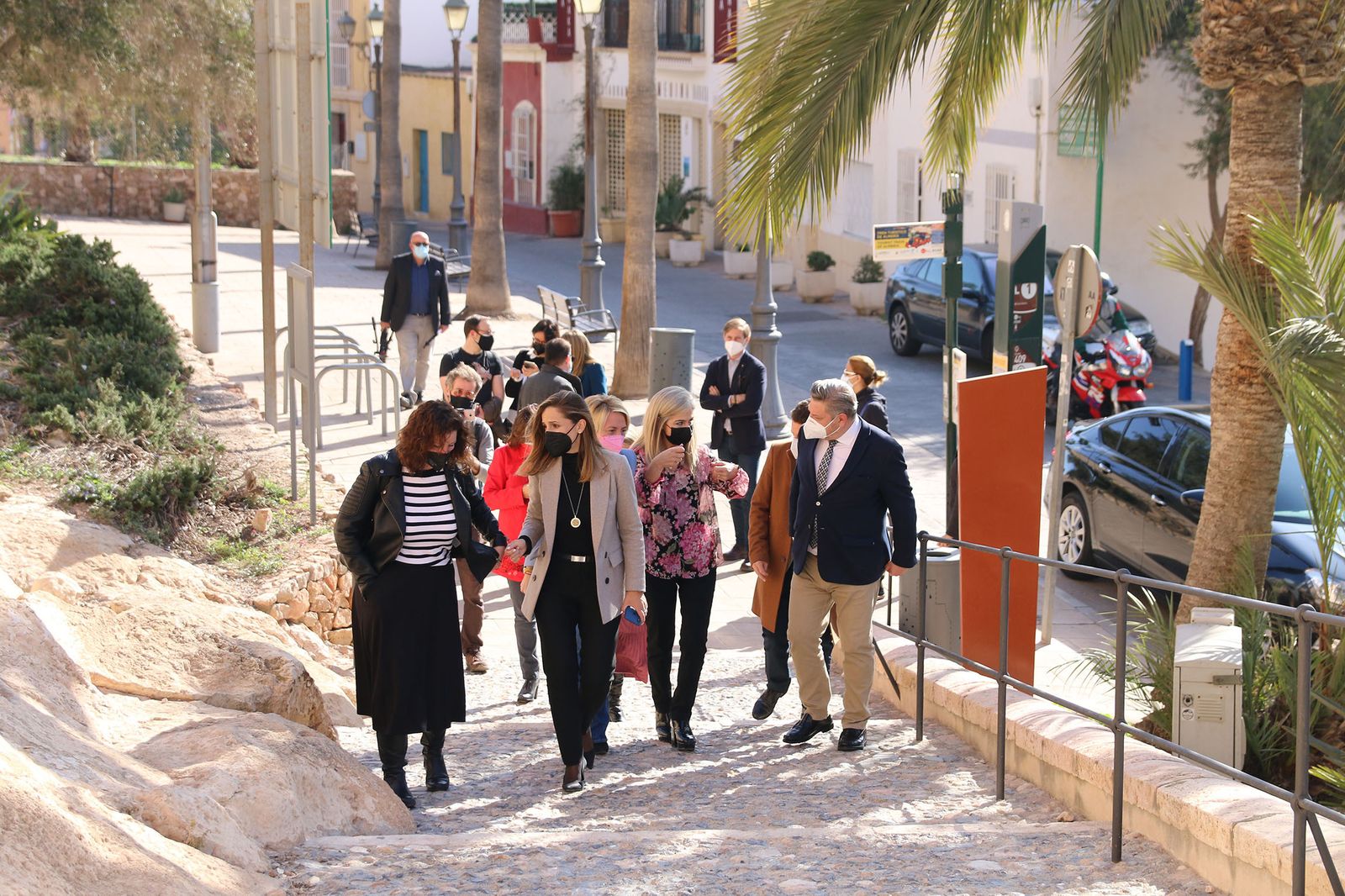 Fotogalería la consejera de Cultura visita las obras de rehabilitación de la Alcazaba de Almería