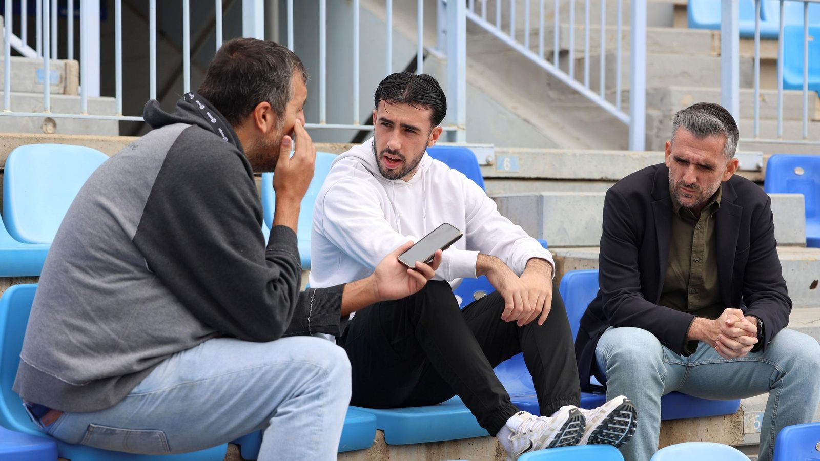 Puga, durante la entrevista.