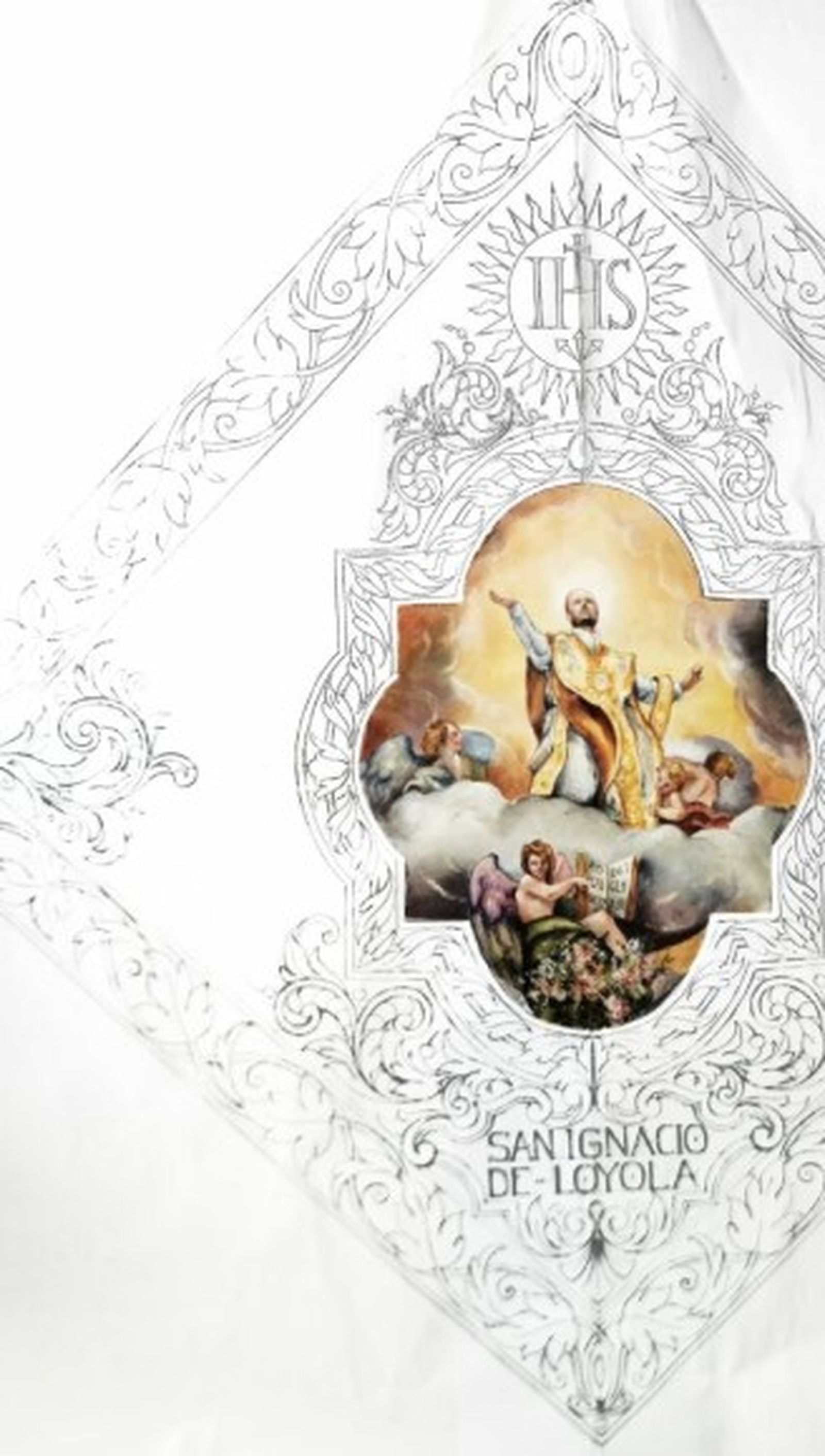 Boceto de la insignia de San Ignacio de Loyola