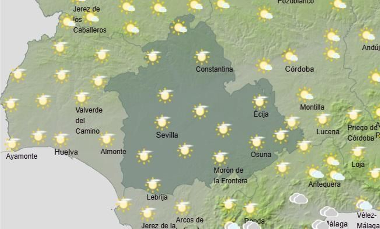 Los cielos poco nubosos y la entrada de una masa de aire polar favorecerán el descenso progresivo de las temperaturas.