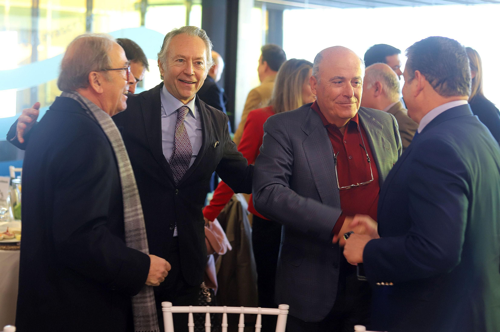 Imágenes de los invitados a la conferencia y desayuno-coloquio con Antonio Sanz en el Foro Joly Andalucía