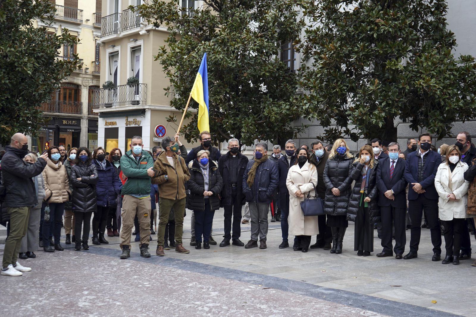 Así ha sido la concentración de solidaridad con el pueblo ucraniano en Granada