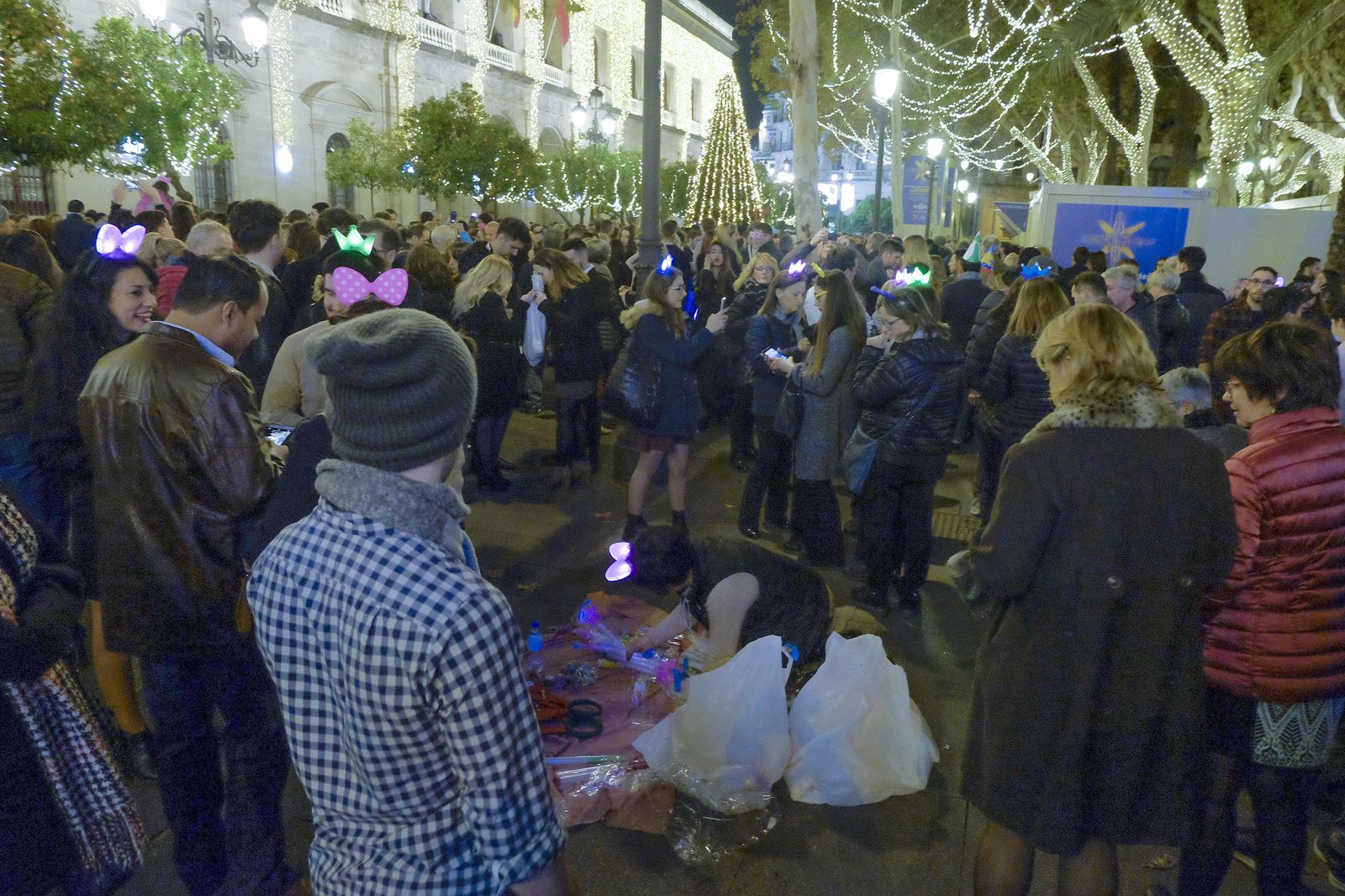 Las imágenes de la Nochevieja en Sevilla