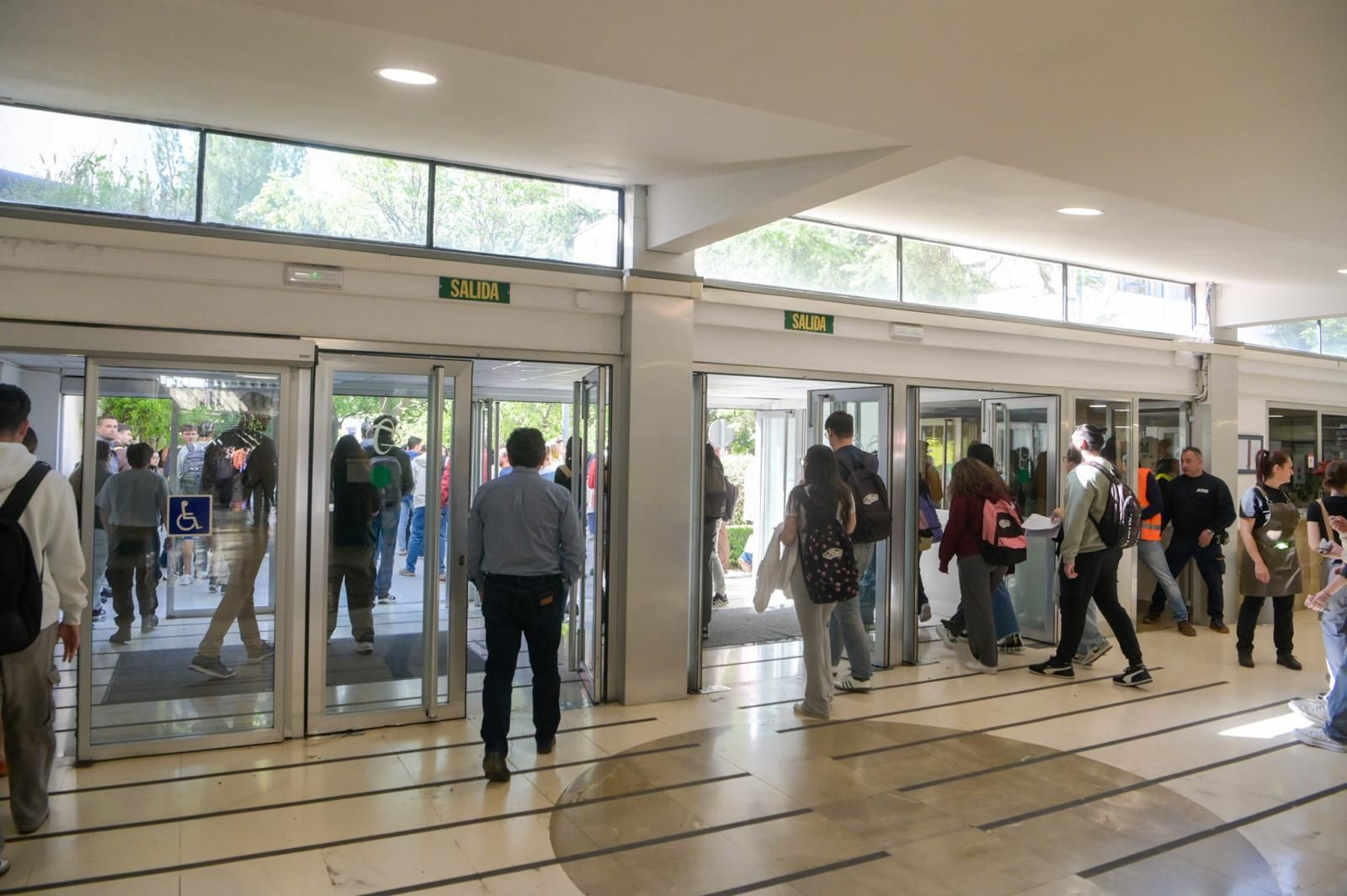 Simulacro en la Facultad de Ciencias de la Universidad de Granada