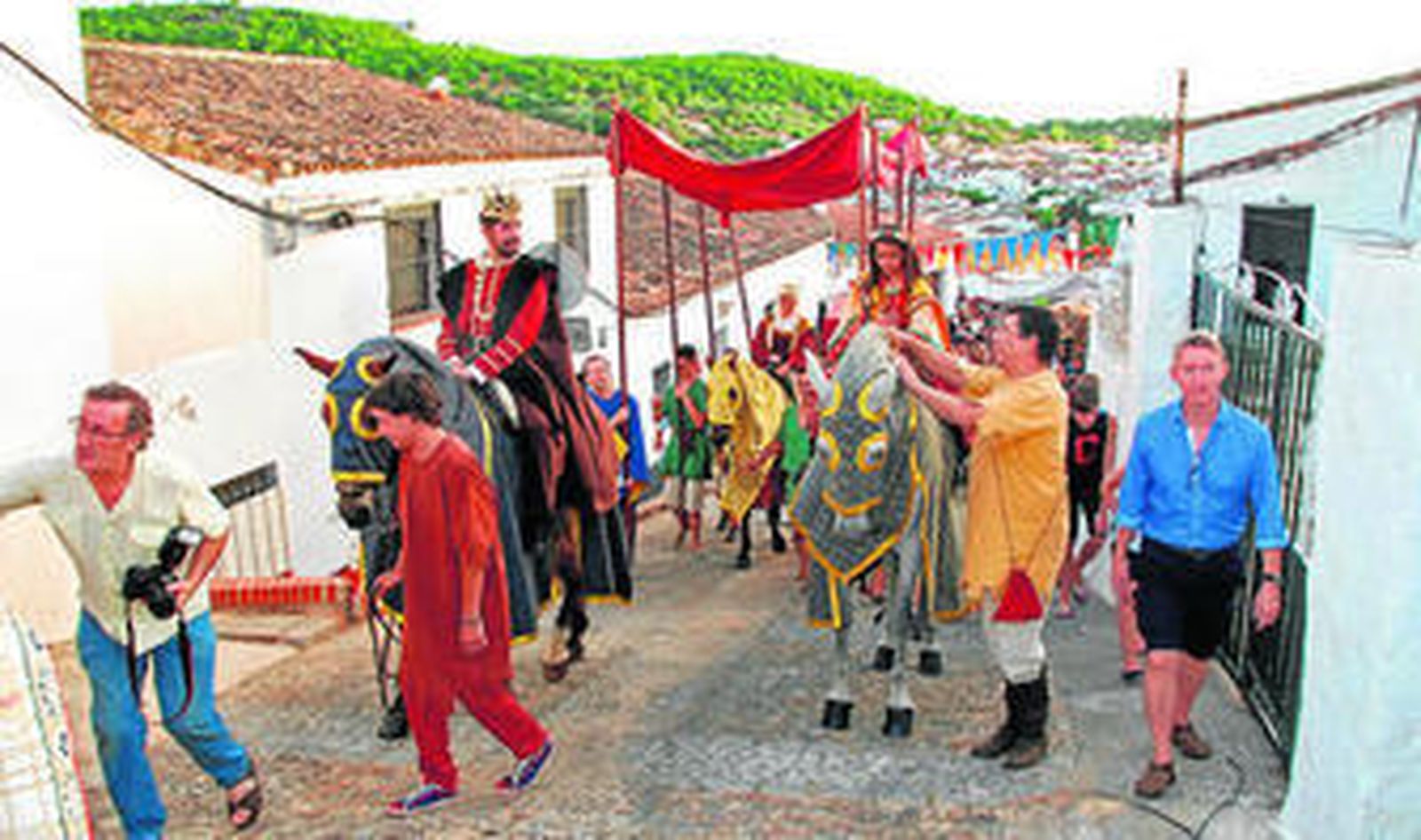 Acto ceremonial que sirvió como inauguración de las Jornadas Medievales.