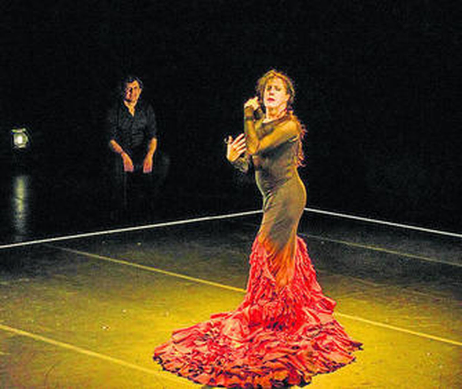 María Pagés durante su actuación en el Auditorio Maestro Padilla.