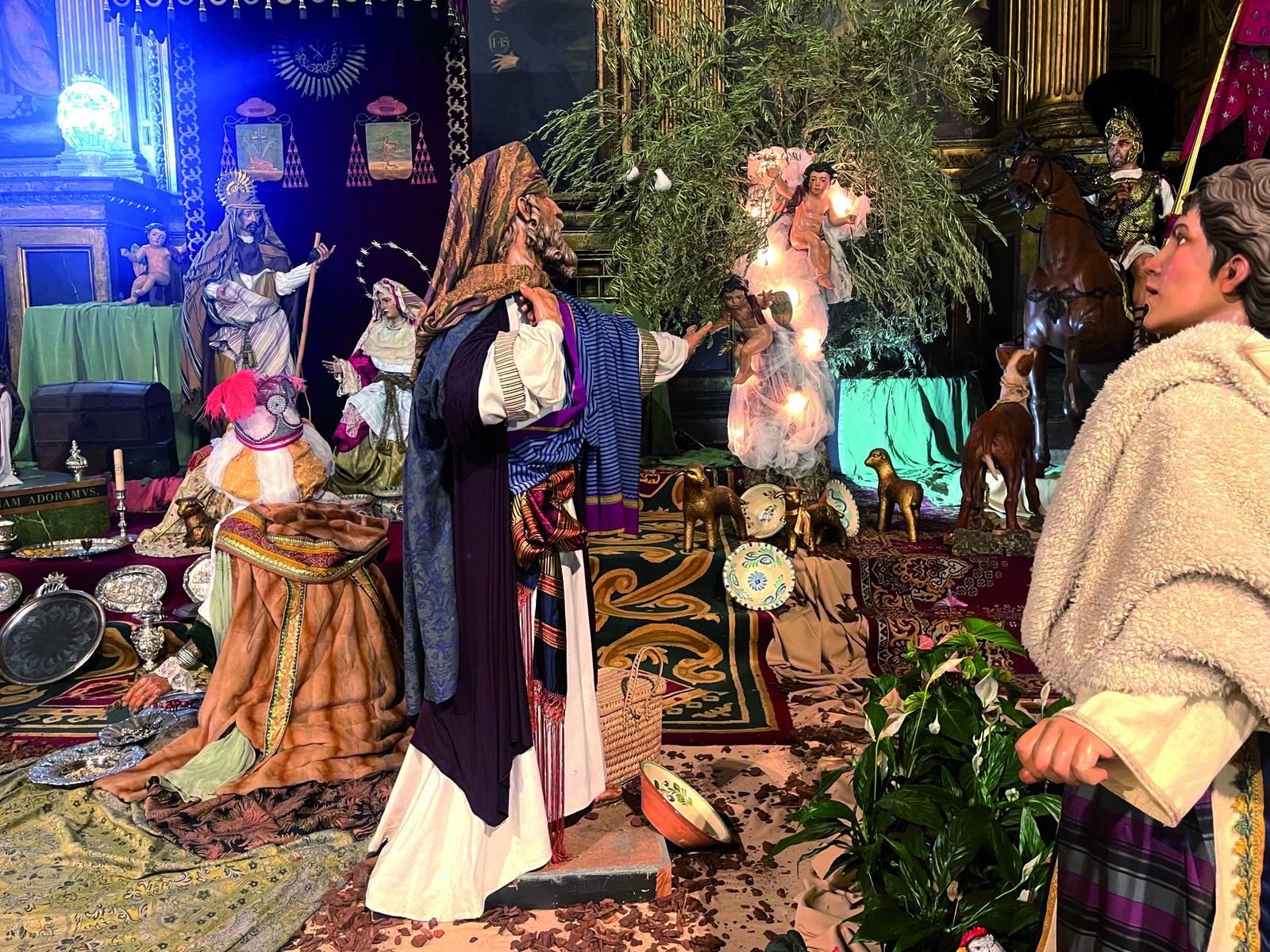 Detalle de un belén