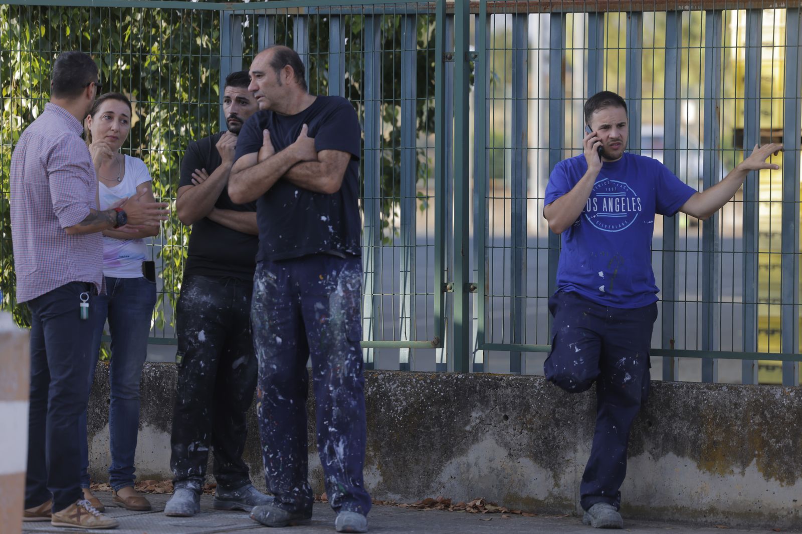Las fotos del incendio de la fábrica de pinturas