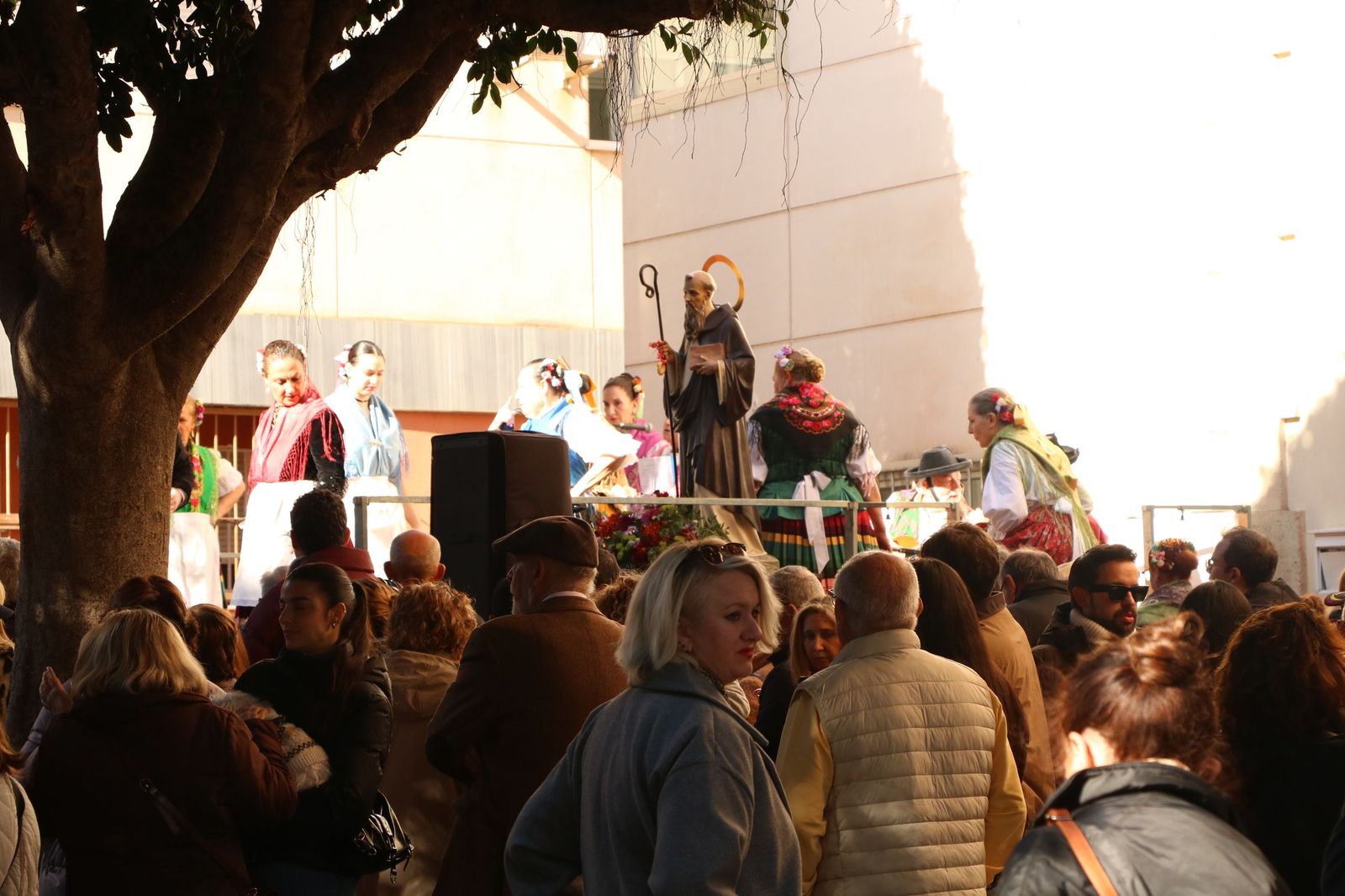 Así ha sido la bendición de las mascotas y la subasta de 'rabicos' en el casco histórico de Almería