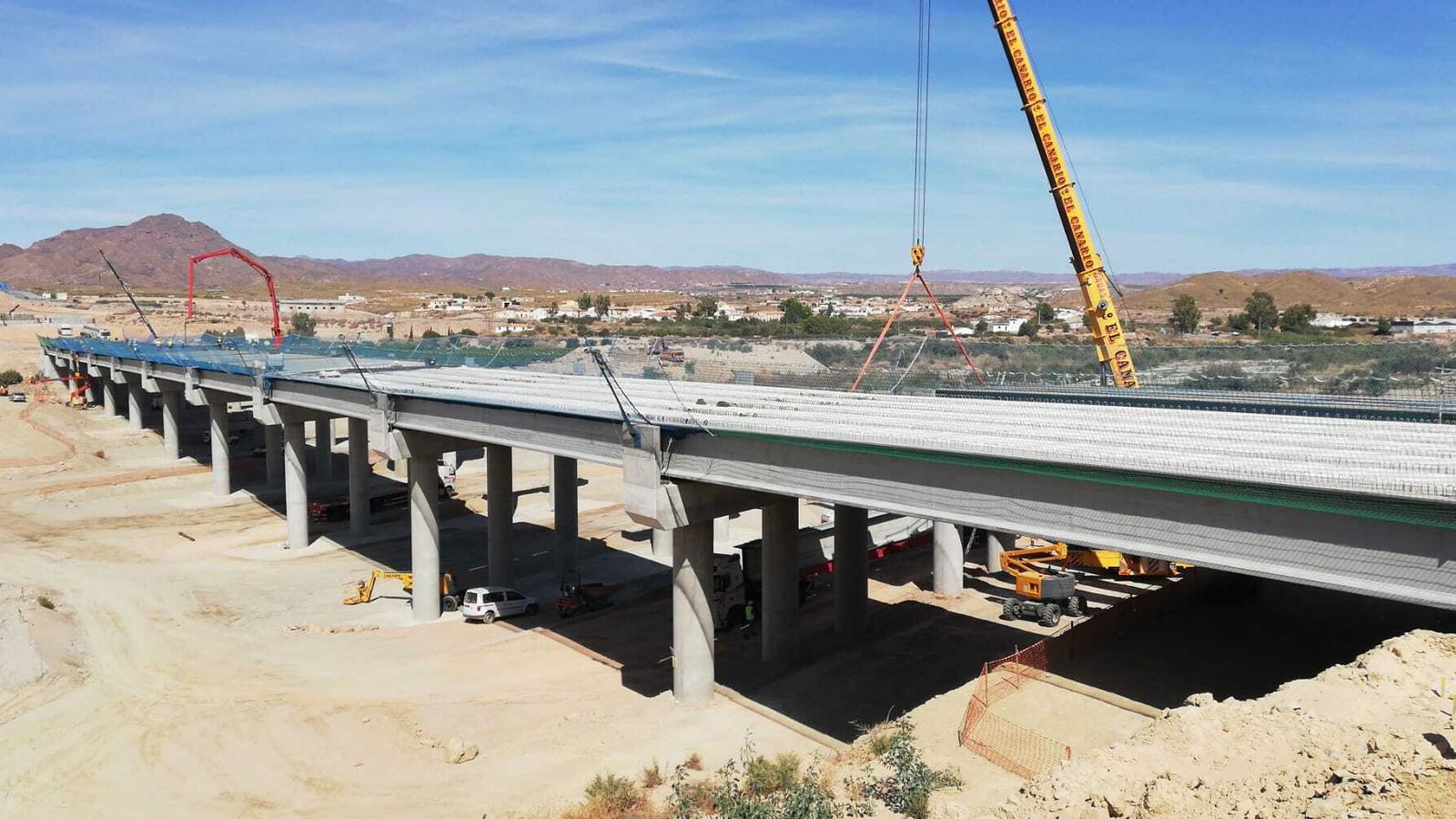 Estado que presenta el viaducto de la Autovía del Almanzora.
