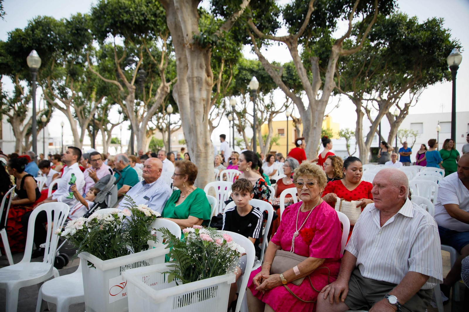 Ofrenda floral y misa durante la última jornada de las fiestas de Campohermoso Ofrenda floral y misa durante la última jornada de las fiestas de Campohermoso