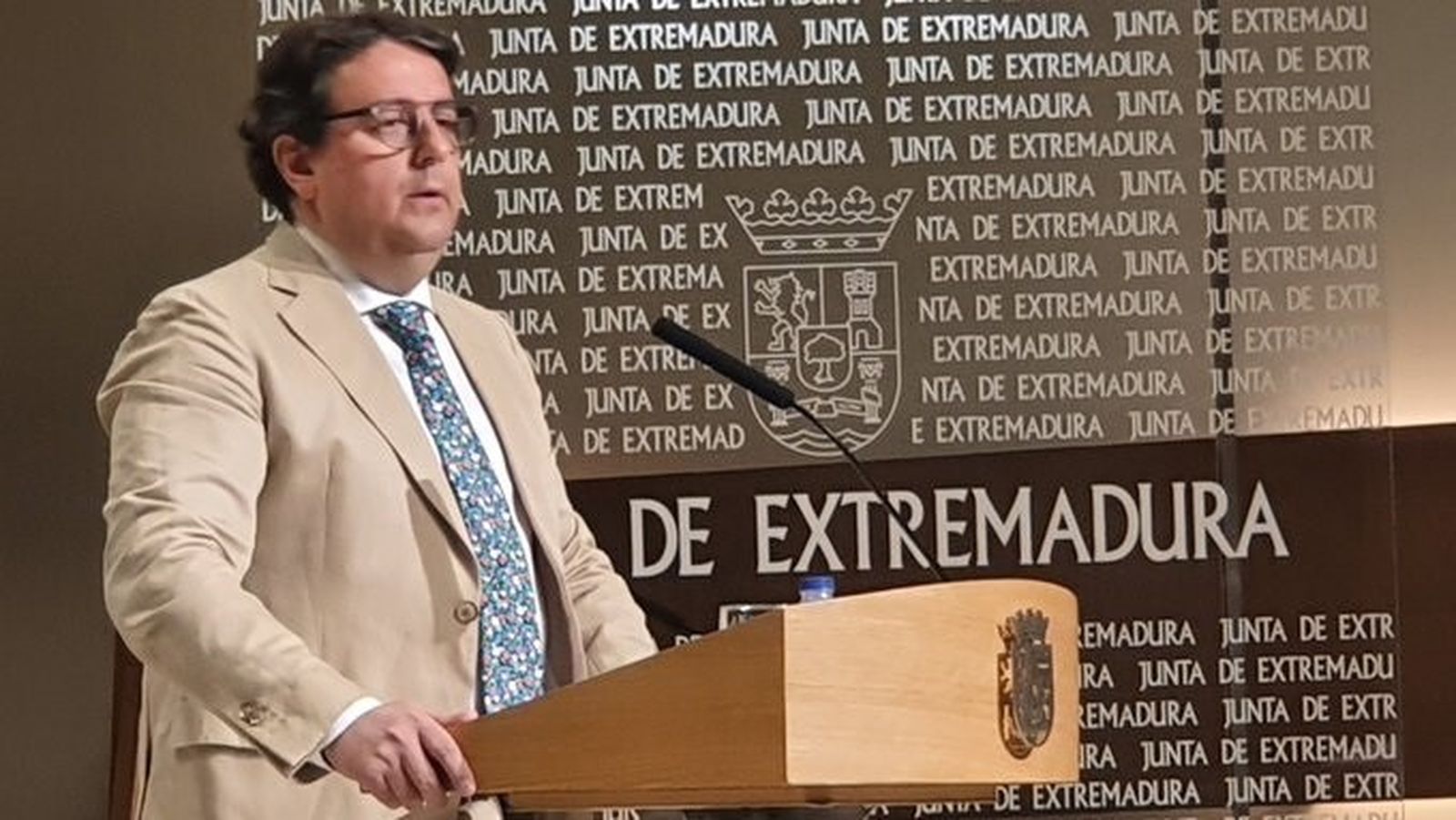 Antonio Vergeles, consejero de Sanidad de la Junta de Extremadura.
