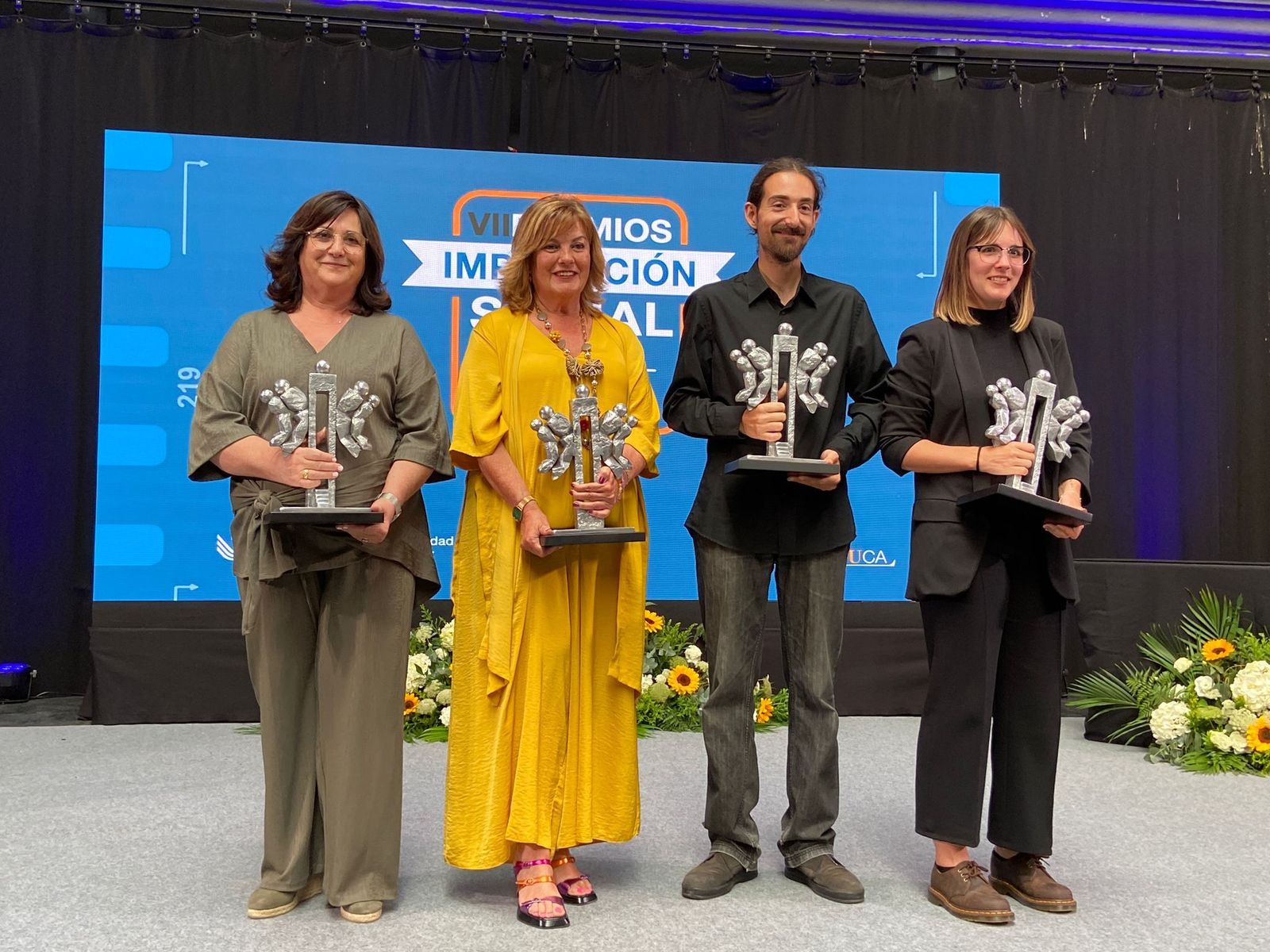 Los galardonados de los VII Premios a la Implicación Social.
