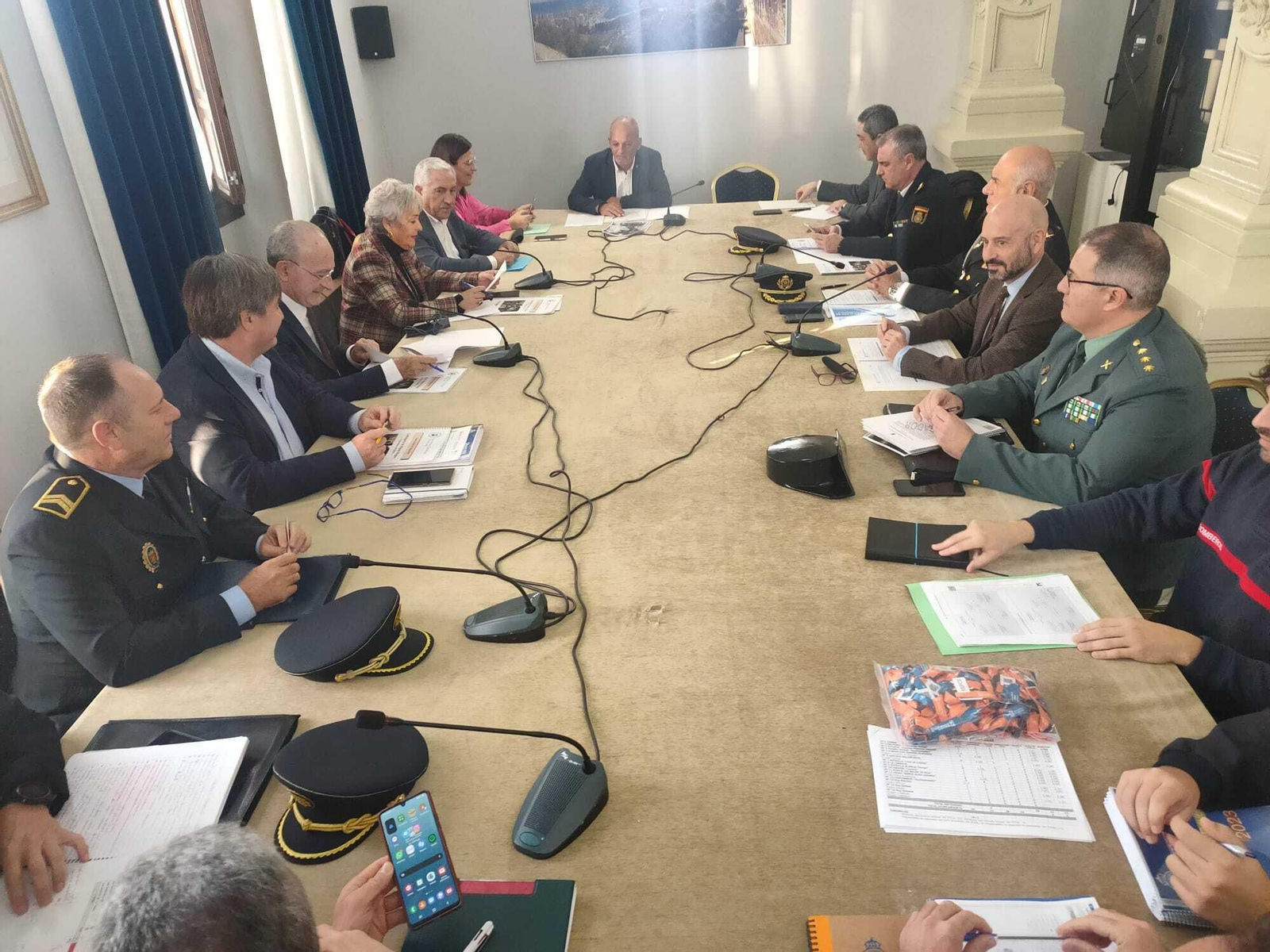 Junta local de Seguridad de Málaga con motivo de la Cabalgata de Reyes Magos.